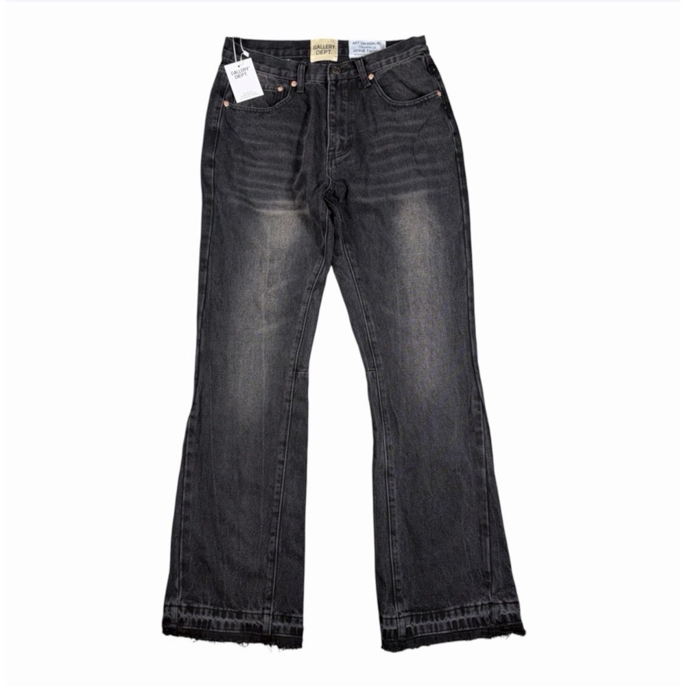 Gallery Dept Men's Black Jeans Denim Flared Sz 29x30